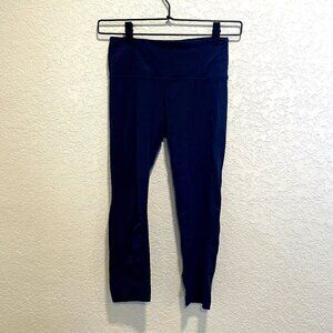 Athleta Navy Blue Cropped Low Rise Leggings XS